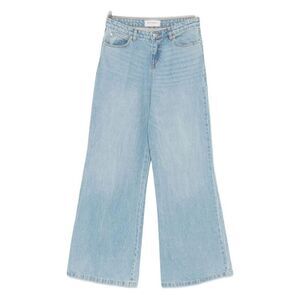 ERMANNO Wide Leg Denim Jeans Women CLEAR BLUE Pants